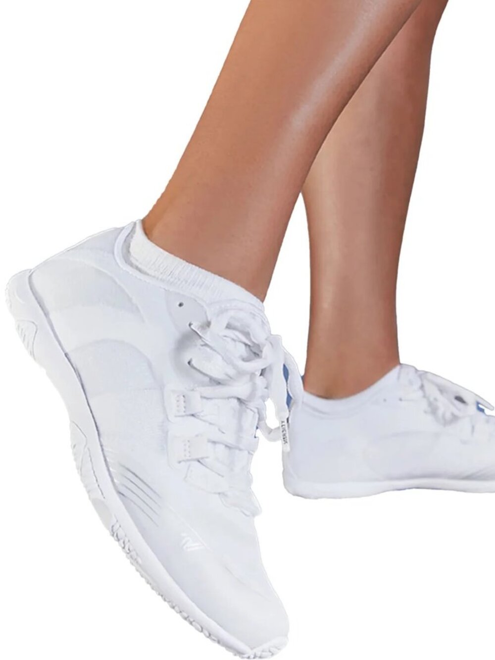 Varsity Spirit Phantom Cheer Shoes White Size 8.5 with Case
